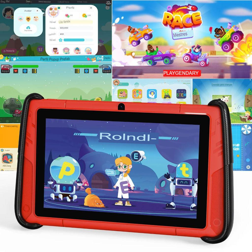 Tablet Android 12 PRITOM para Crianças, Software Infantil
