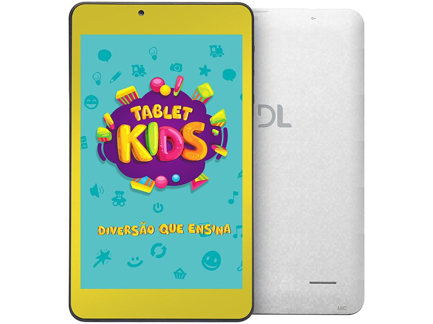 Tablet DL Kids TX394BBV 8GB 7” WiFi Android 7.1.2 Proc. Quad Core Câmera Integrada