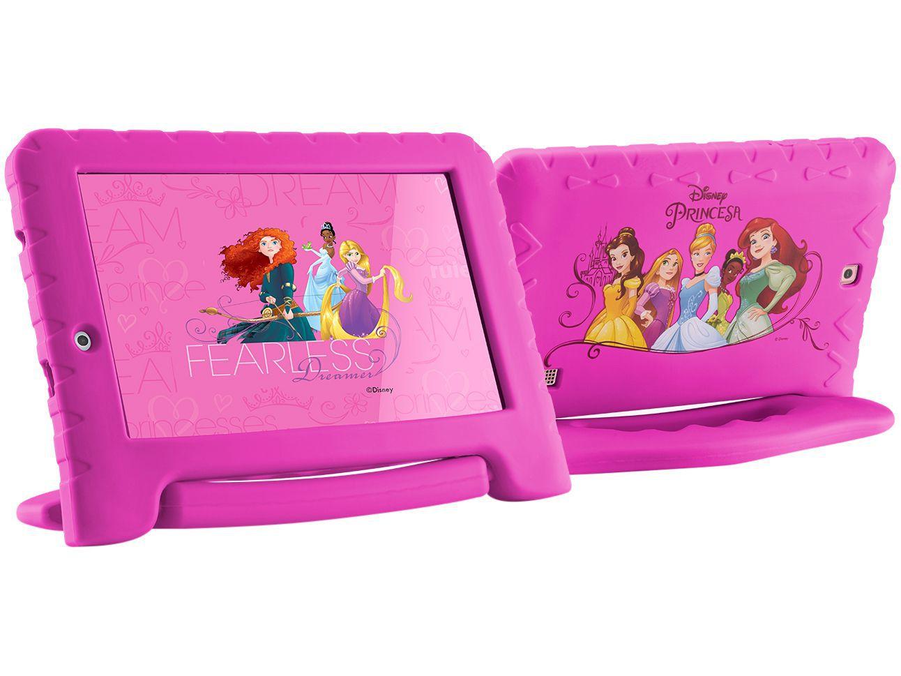 Tablet Multilaser Disney Princesas Plus 8GB 7 ” WiFi Proc. Quad Core
