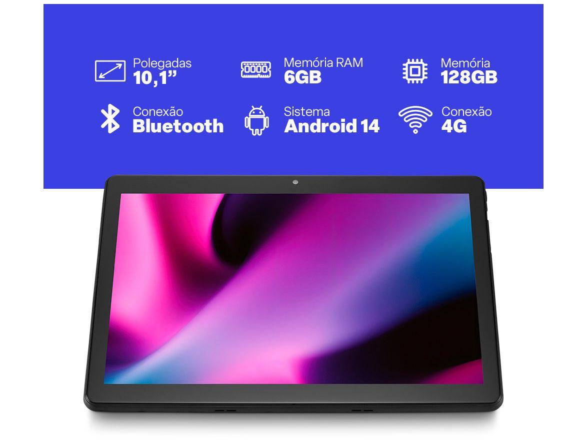 Tablet Multilaser M10 6GB RAM 128GB 10,1" Android Octacore Wi-Fi 4G