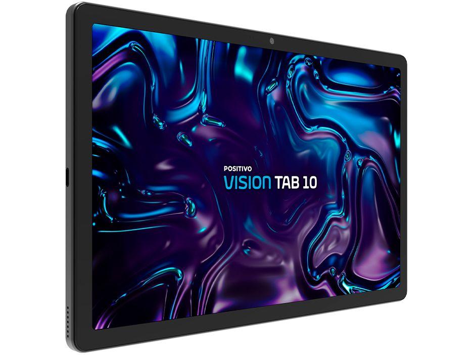 Tablet Positivo Vision Tab 10,1" 128GB 4GB RAM Android 13 Octa Core Wi-Fi 4G