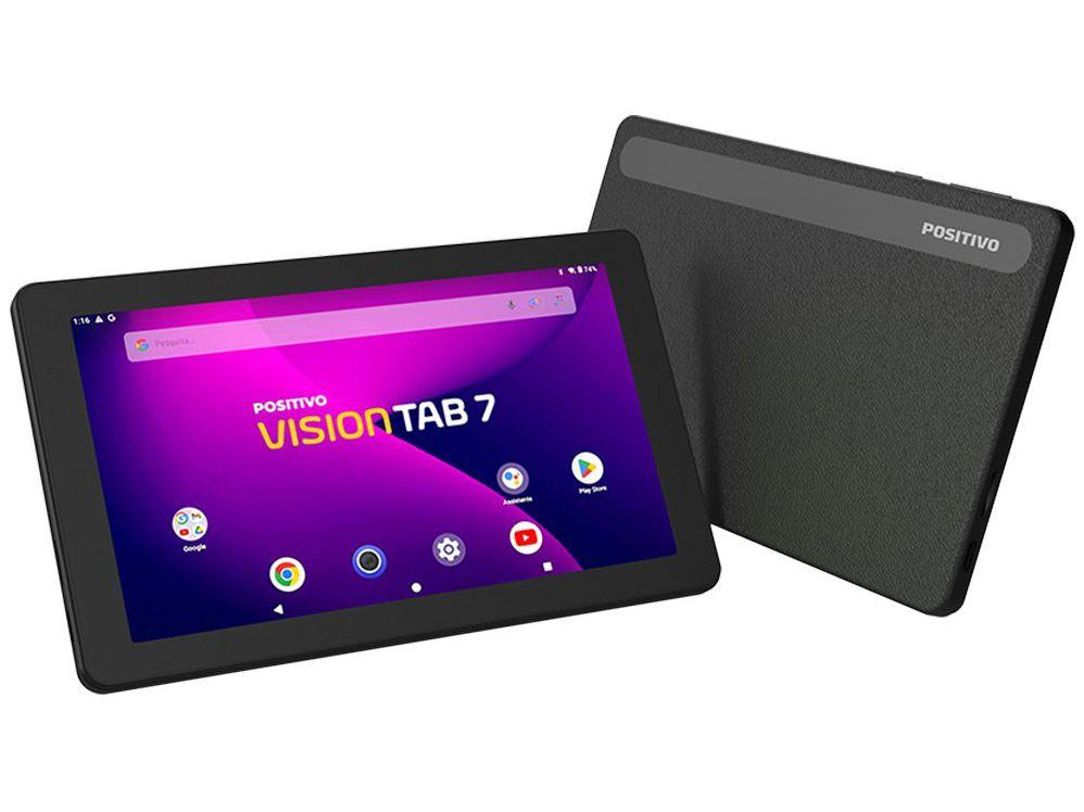 Tablet Positivo Vision Tab 7 3GB RAM 7" Android 14 GO Octa Core Wi-Fi