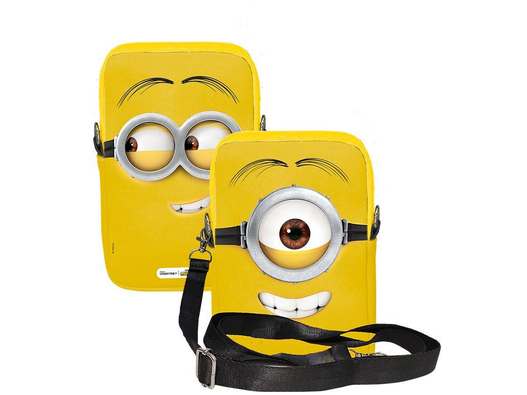 Tablet Positivo Vision Tab 7 Minions T307MN com Capa 3GB RAM 64GB 7" Android 14 Go Allwinner A523 Octa-Core Wi-Fi