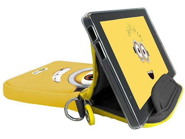 Tablet Positivo Vision Tab 7 Minions T307MN com Capa 3GB RAM 64GB 7" Android 14 Go Allwinner A523 Octa-Core Wi-Fi