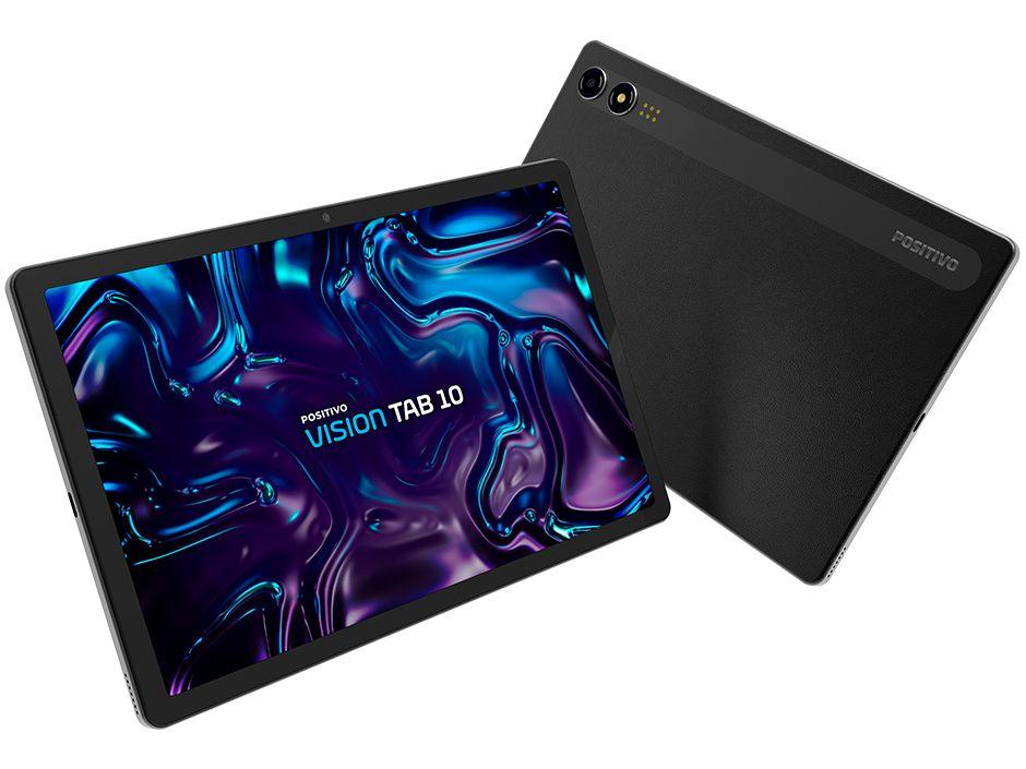 Tablet Positivo Vision Tab com Capa Teclado 10,1" 128GB 4GB RAM Android 13 Octa Core Wi-Fi 4G