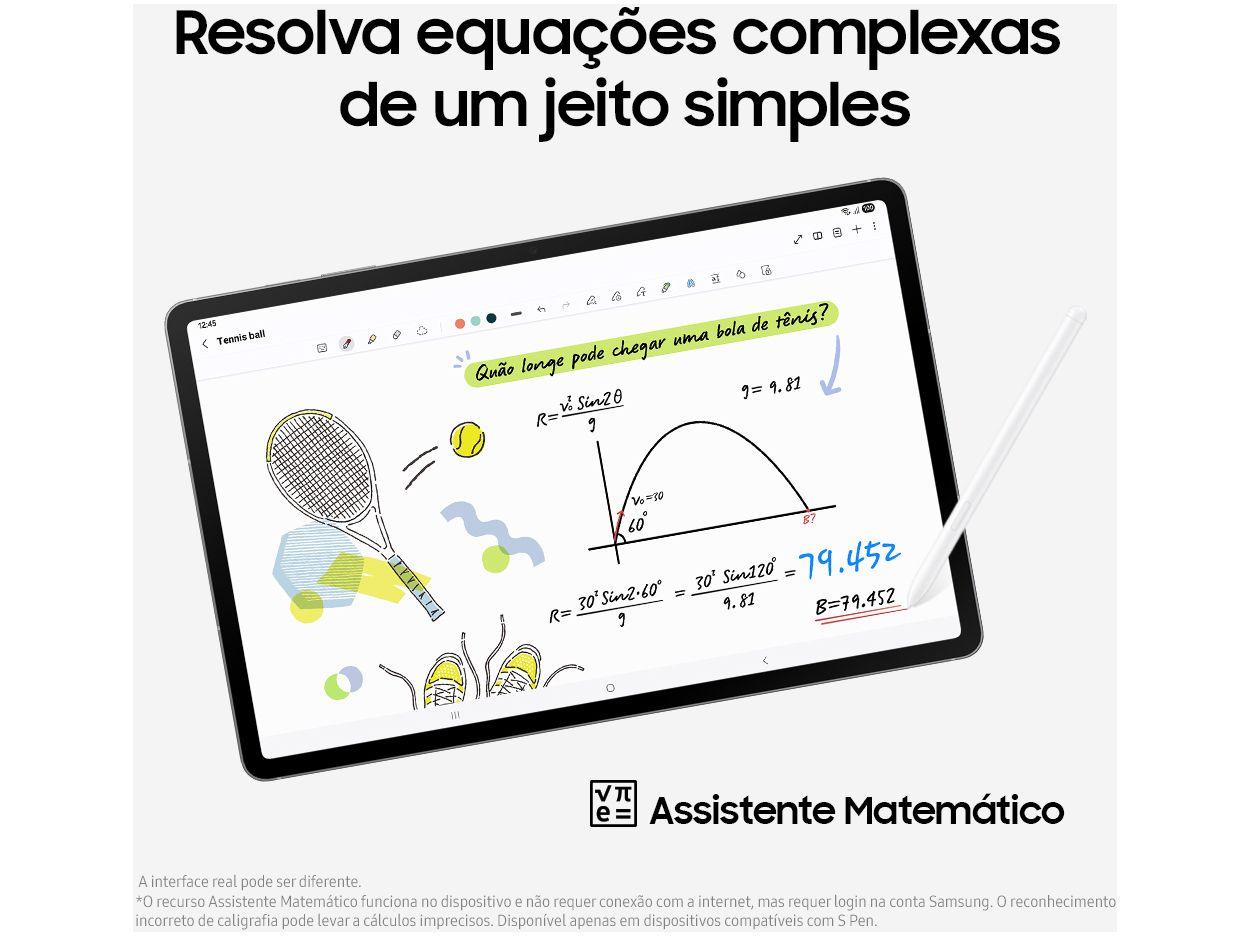 Tablet Samsung Galaxy Tab S10 FE com Capa e Caneta S Pen 8GB RAM 128GB 10,9" Android 15 Exynos 1580 Wi-Fi