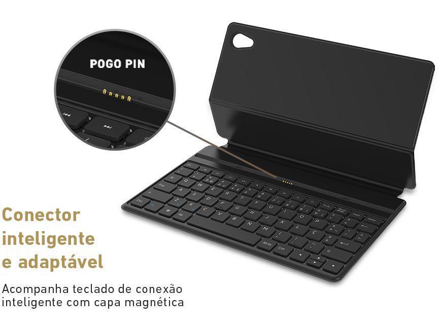 Tablet Vaio TL10 com Teclado de Conexão Inteligente 10,4" 128GB 8GB RAM Android 13 Octa-Core Wi-Fi 4G