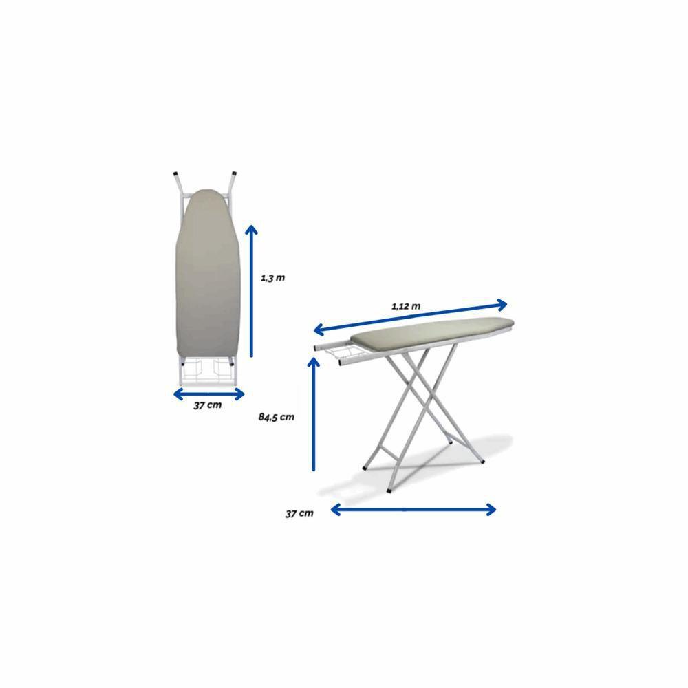 Tábua de passar roupas c/suporte para ferro e reg. de altura udm-0424 ...