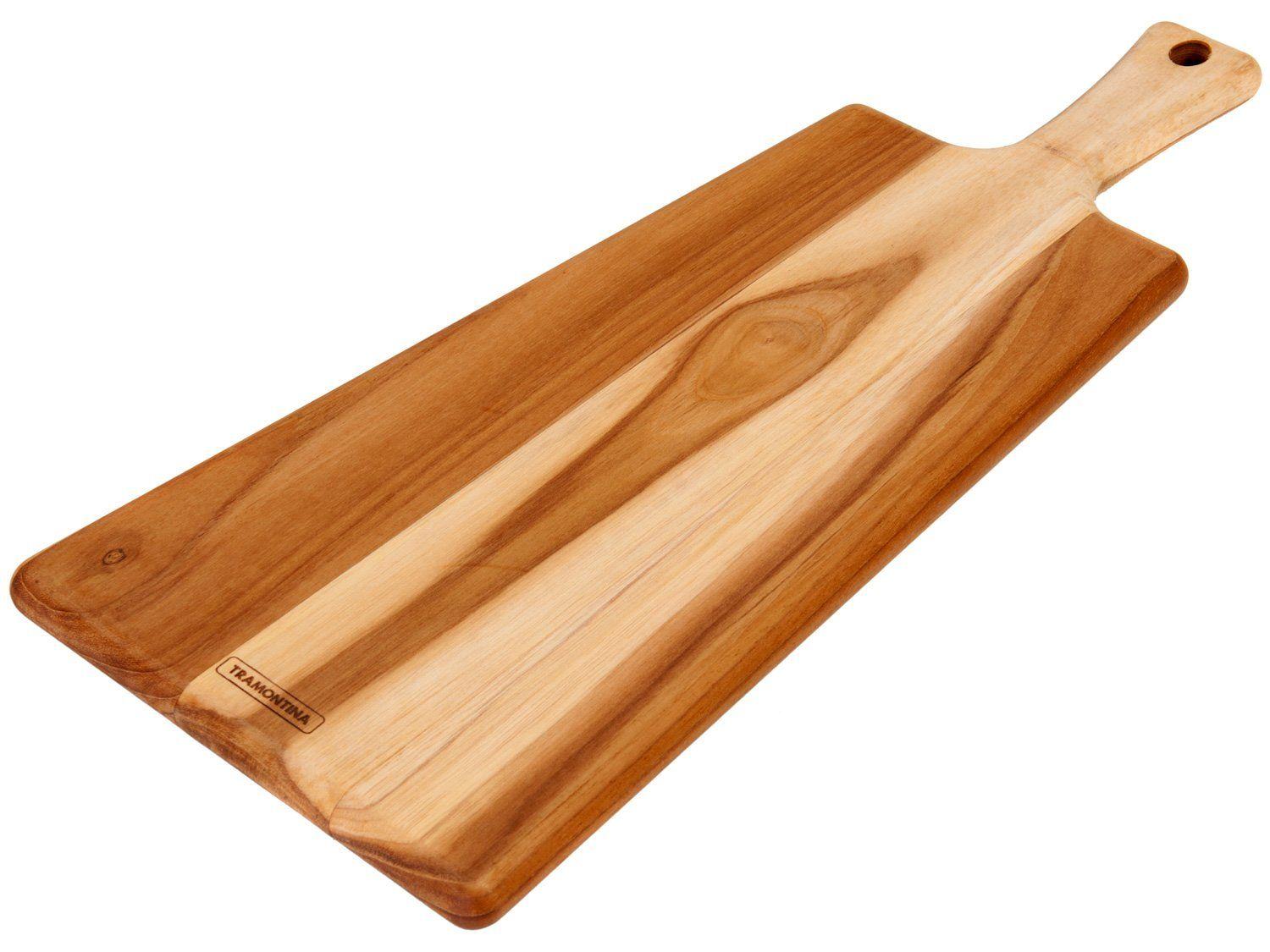 Tábua Multiuso de Madeira Retangular Tramontina Teca 48x19cm