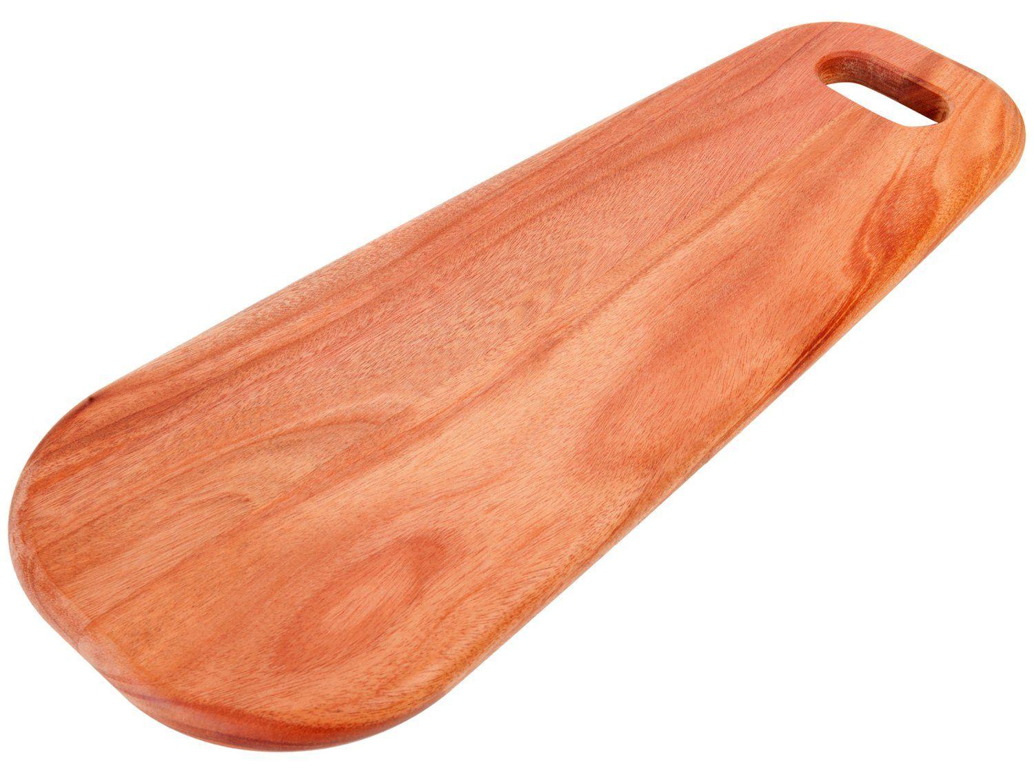 Tábua para Pães de Madeira Retangular Tramontina Mogno Africano 48x19cm