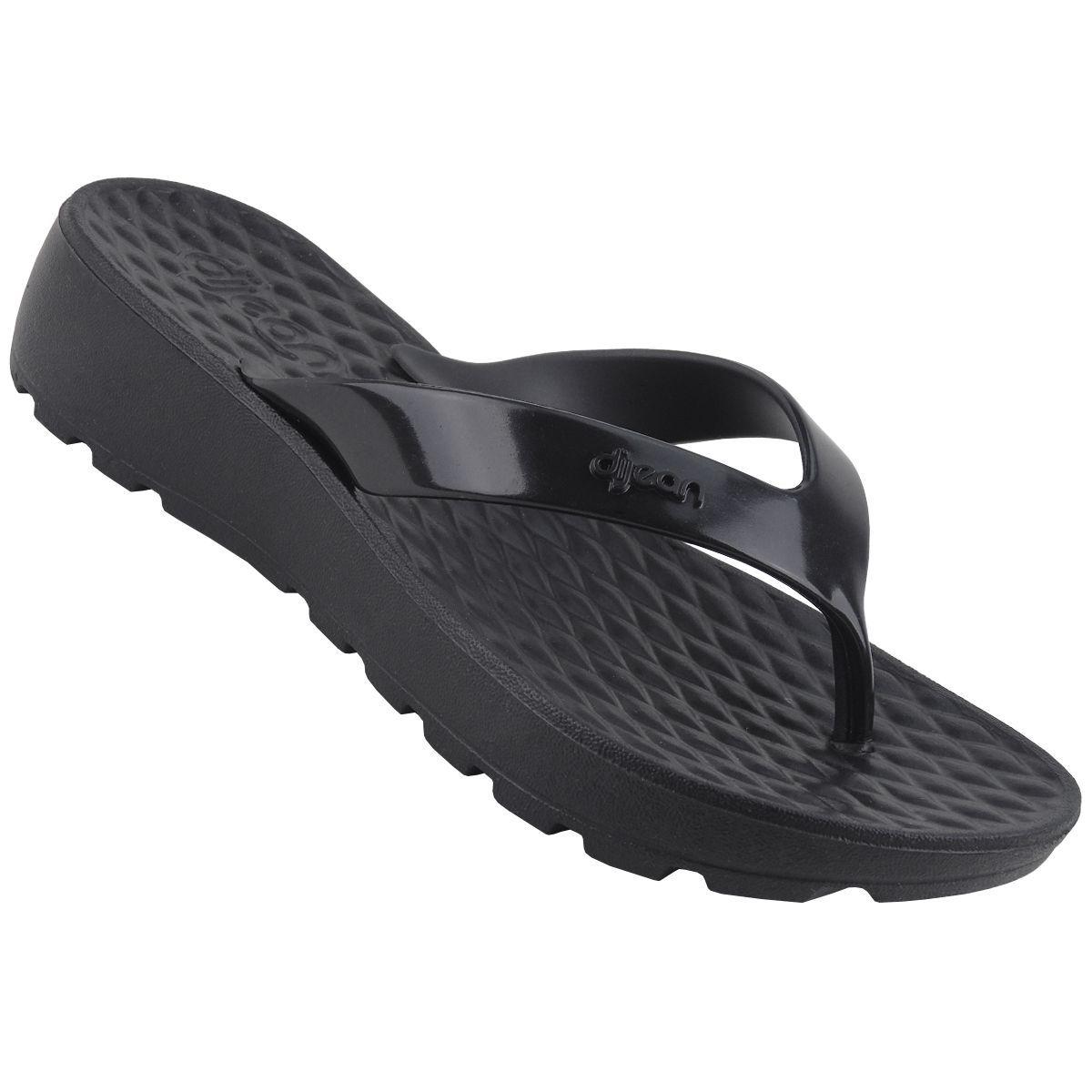 chinelo plataforma dijean preto
