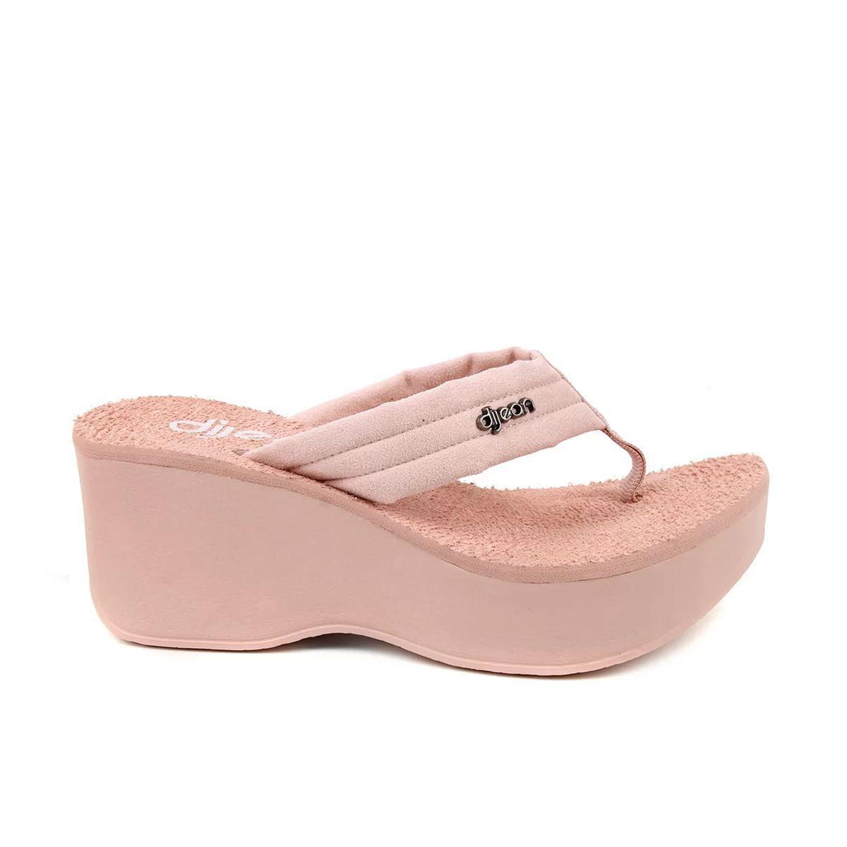 Tamanco Feminino Rosa De Dedo Dijean Sandália Plataforma Nobuck Salto  Anabela - Moda Feminina - Magazine Luiza