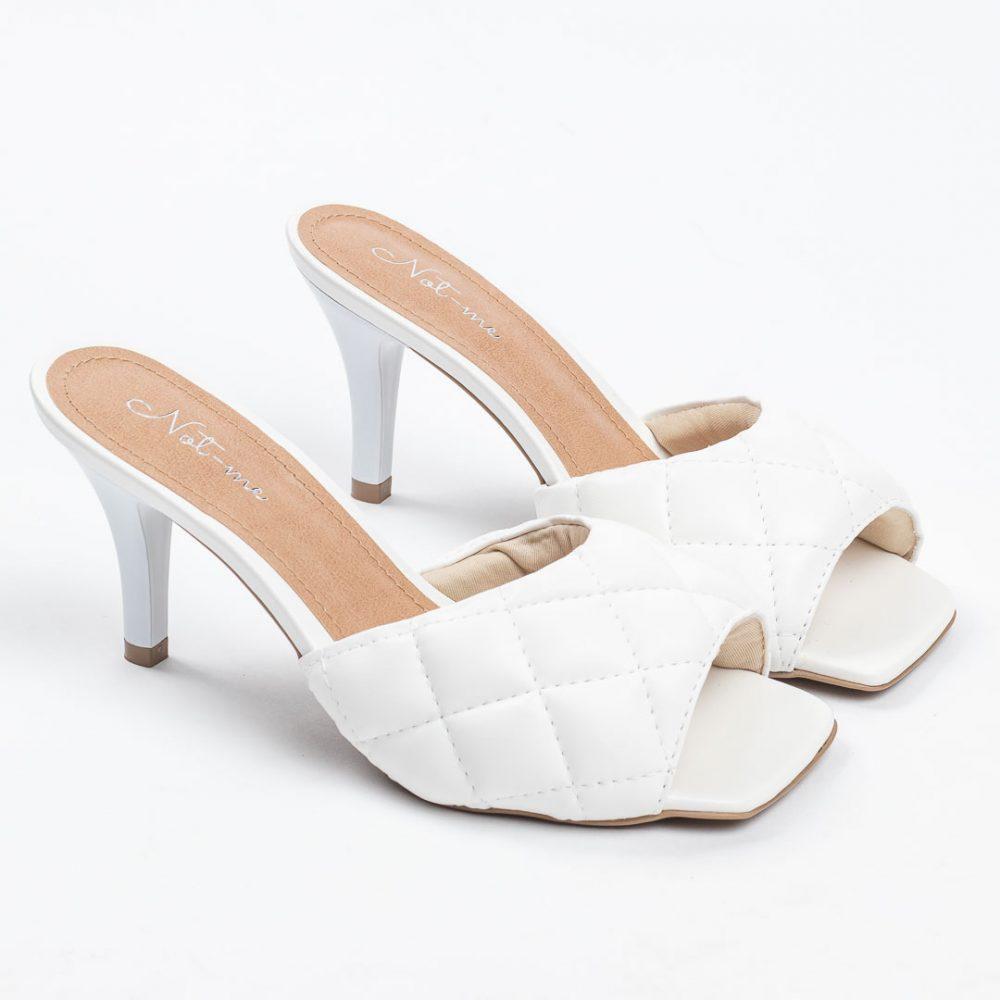 Tamanco feminino salto fino Clearance