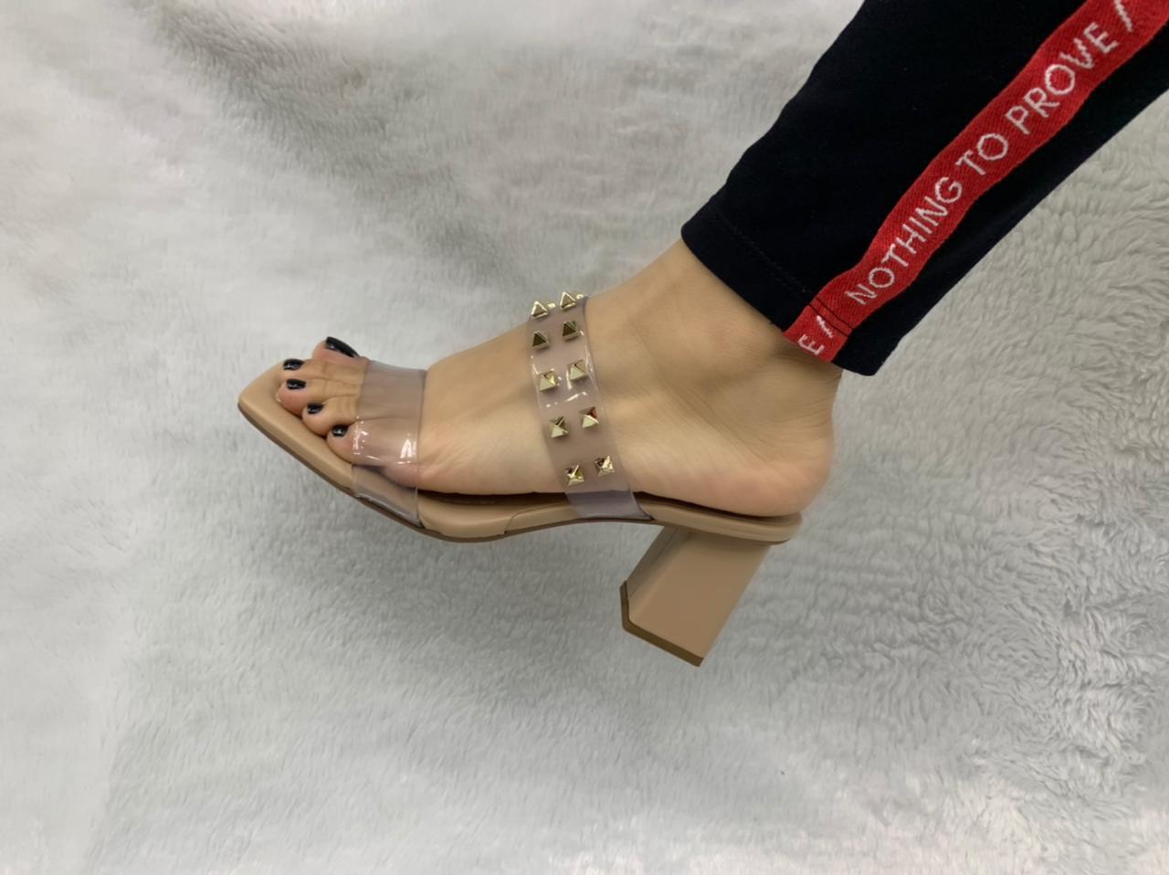 Tamanco Vizzano Salto Grosso Transparente 6455.105 Feminino - Moda Feminina  - Magazine Luiza