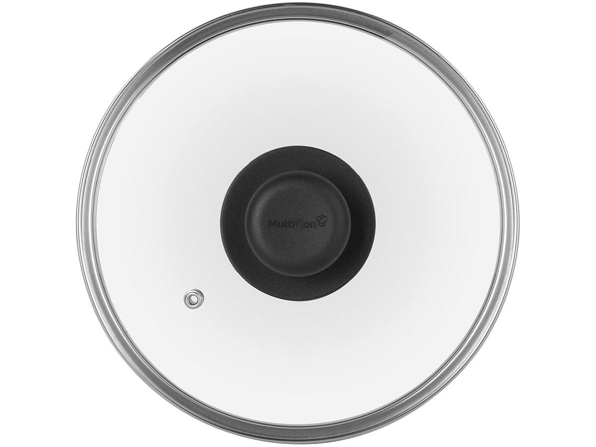 Tampa de Panela de Vidro e Inox Multiflon 10cm