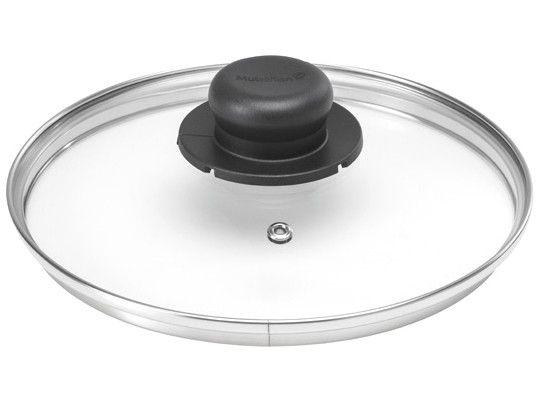 Tampa de Panela de Vidro e Inox Multiflon 14cm