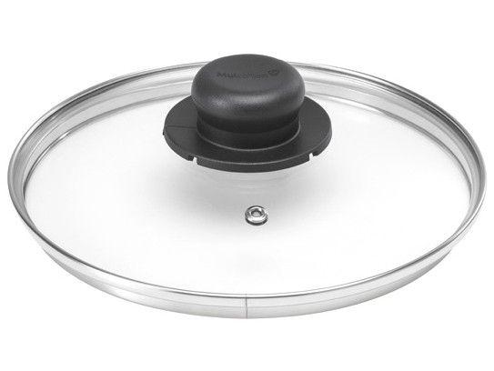 Tampa de Panela de Vidro e Inox Multiflon 16cm