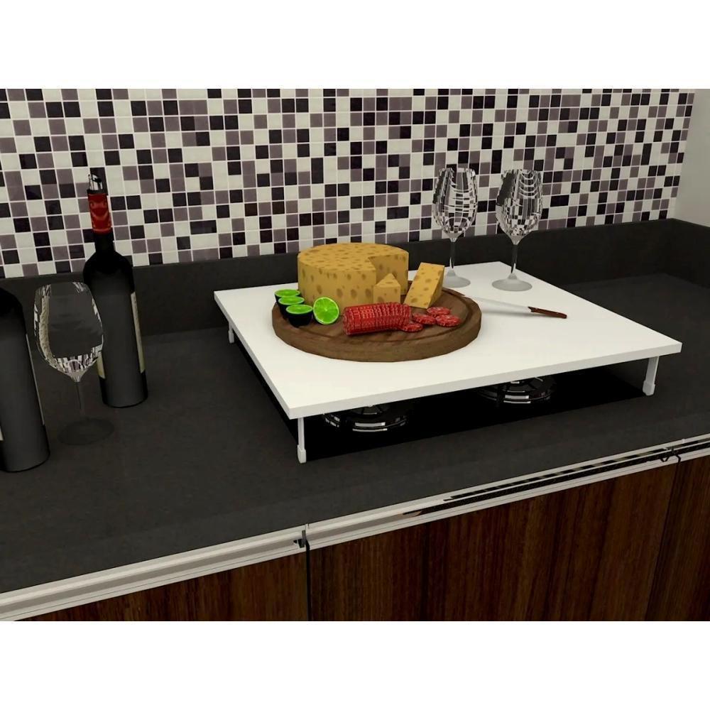 Tampa Para Cooktop 4 Bocas Fischer Consul Electrolux Branco Dicarlo