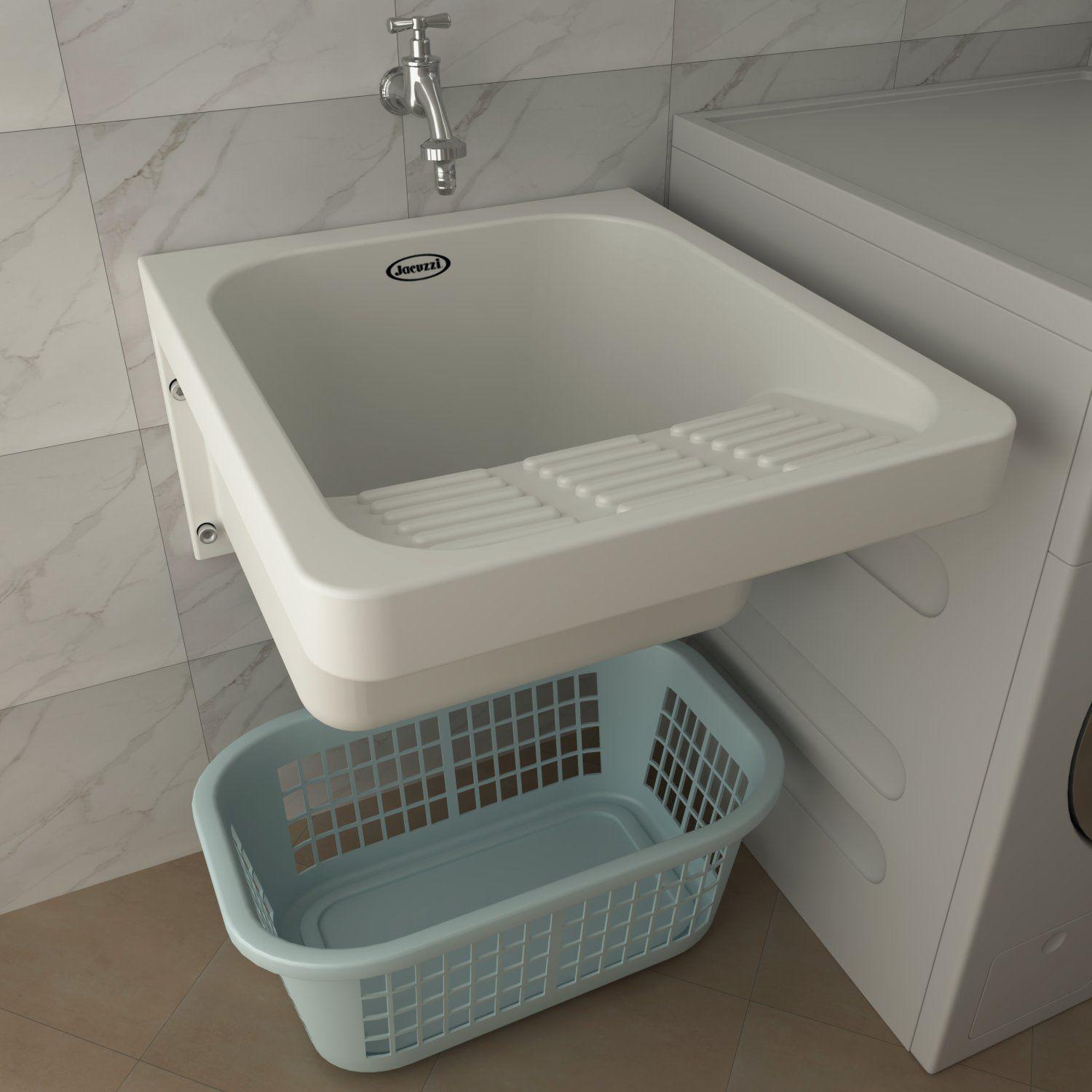 Tanque de Lavar Roupa Perfecta Jacuzzi Branco Tanque de lavar roupa Magazine Luiza