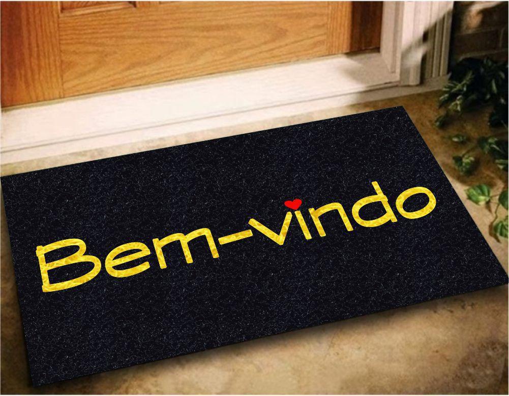 Tapete emborrachado bem vindo Clearance