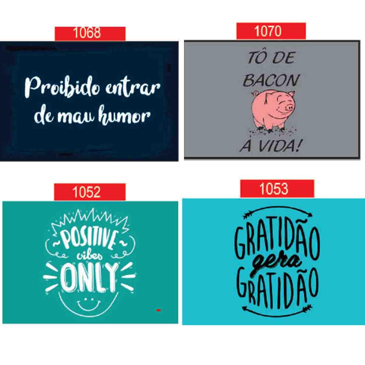 tapete capacho frases divertidas, alegres 60x40 - euro mats - Capacho / Tapete  de Entrada - Magazine Luiza