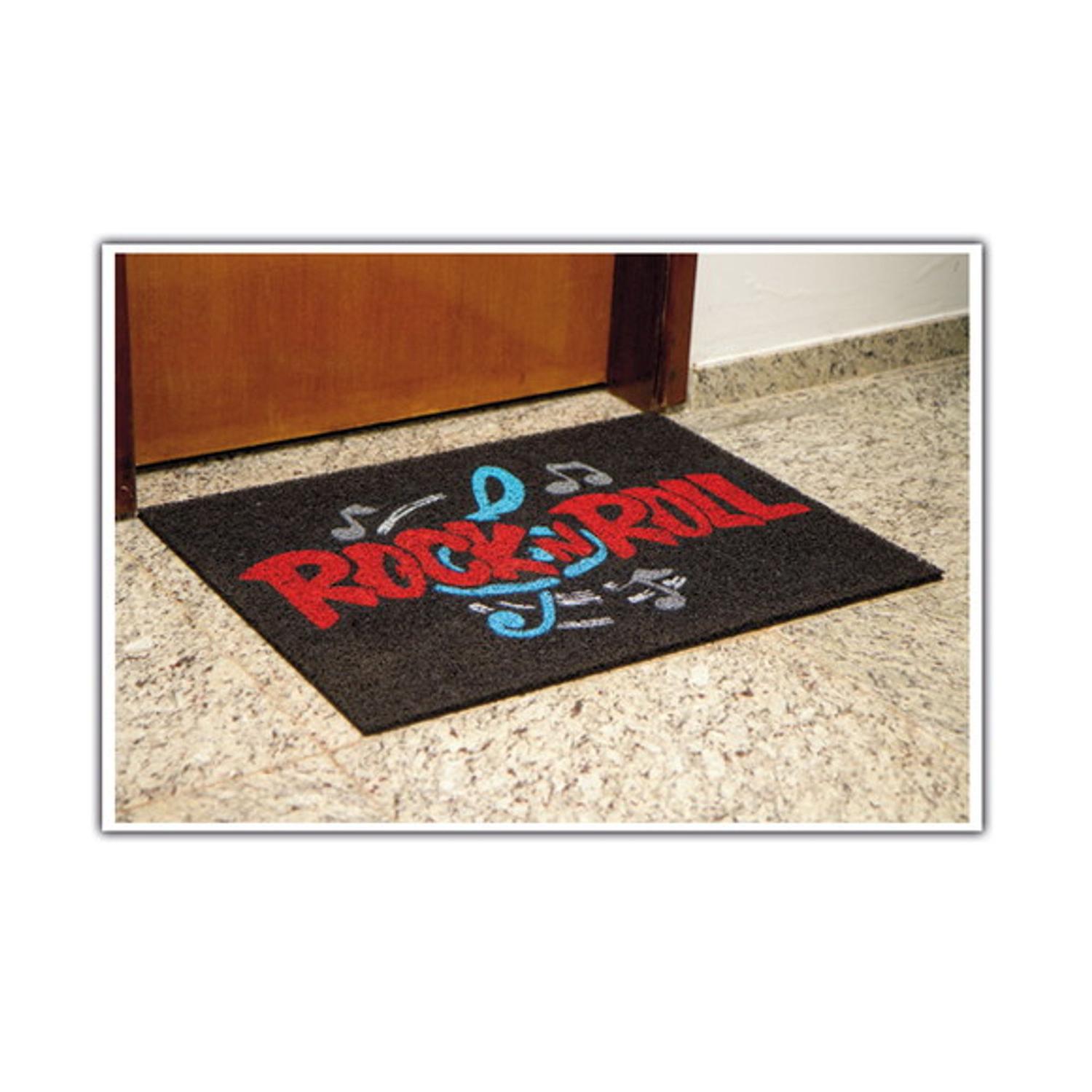 Tapete Capacho porta de entrada casa, Criativo Música Rock 0,80 x 0,60 ...