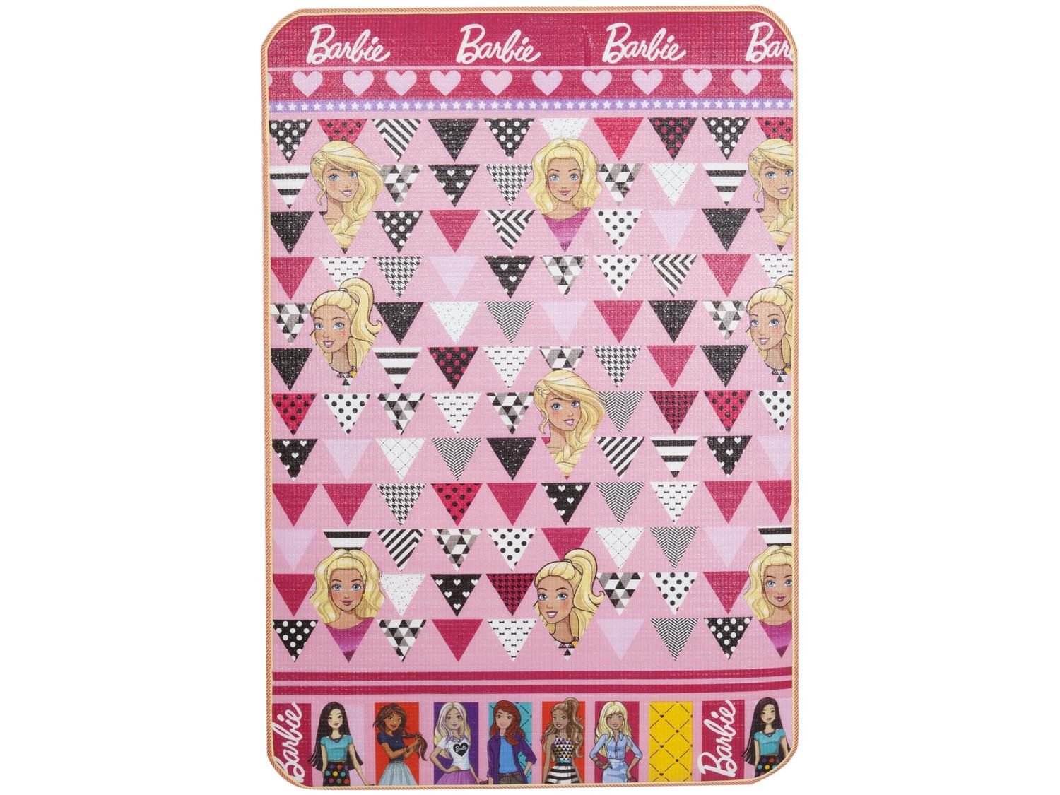 Tapete Infantil Barbie para Quarto Retangular