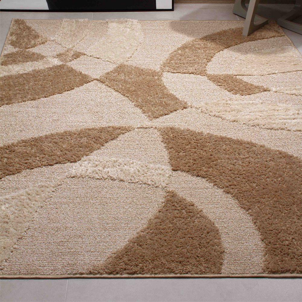 Tapete Sala Jazz 200 x 250 cm Alto e Baixo Relevo 07 Trigo Tapetes