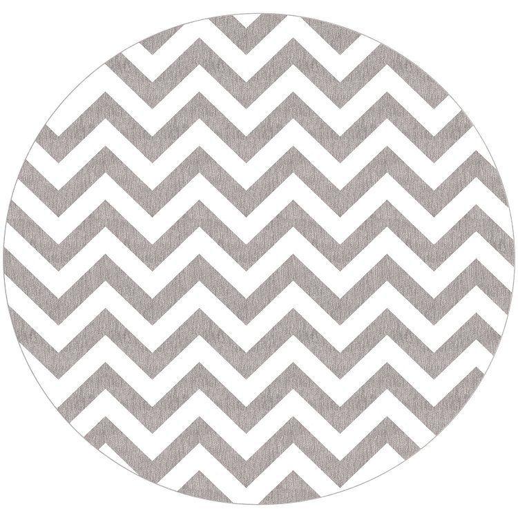 Tapete redondo chevron Clearance