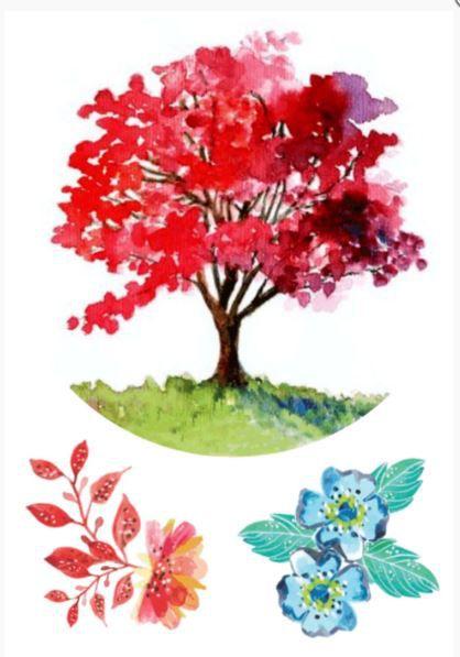 44+ árvore Com Flores Tatuagem Information