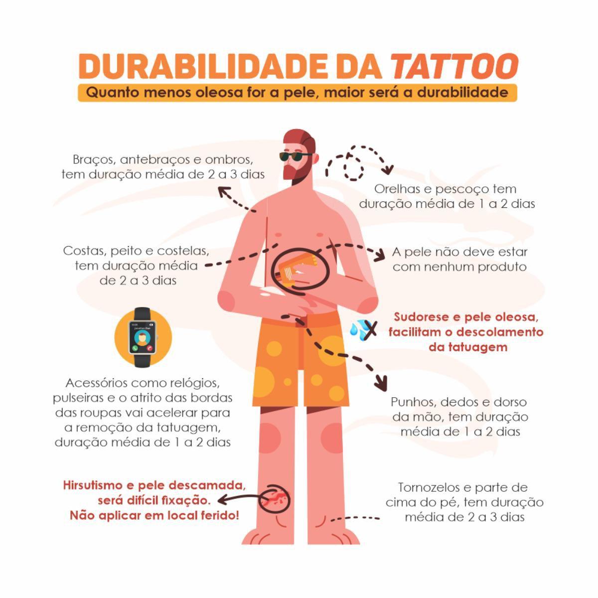 Imagem de Tatuagem Temporária Masculina Feminina Leão 14x21 cm