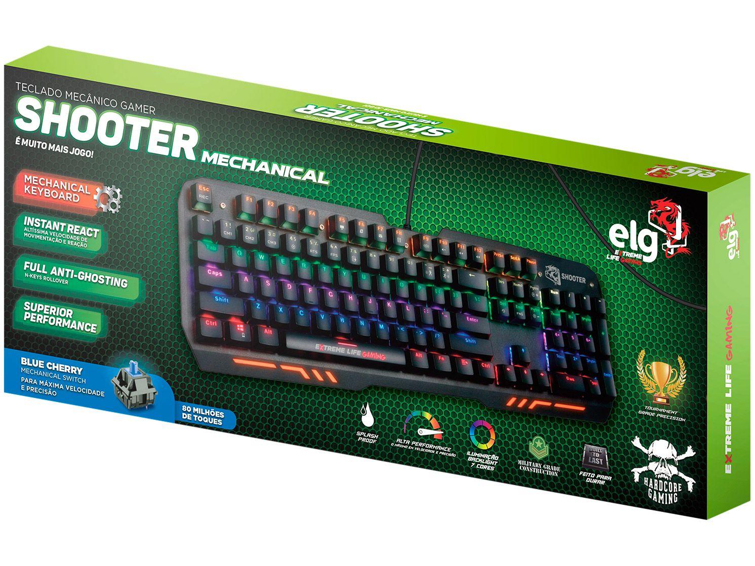 Teclado Gamer ELG Mechanical USB ABNT