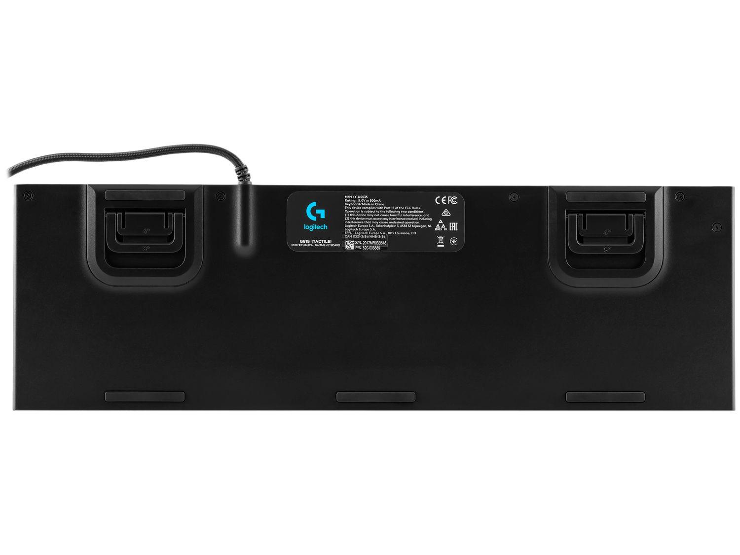 Teclado Mecânico Gamer Logitech ABNT2 Preto G815