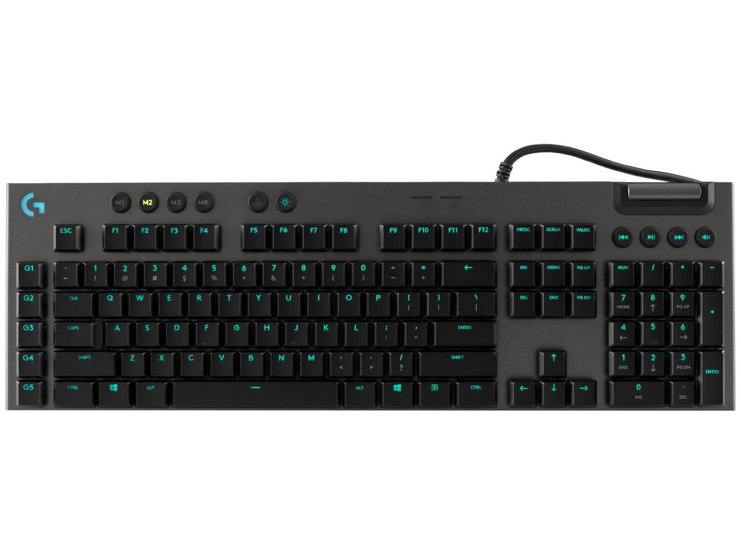 Teclado Mecânico Gamer Logitech ABNT2 Preto G815