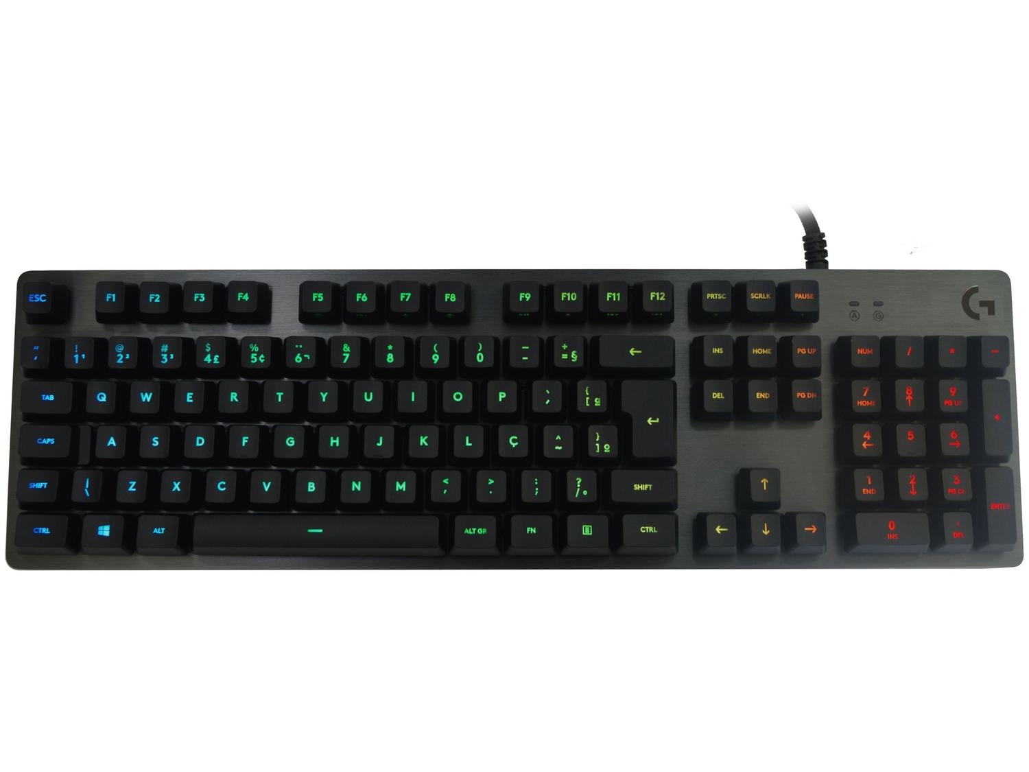 Teclado Mecânico Gamer RGB Logitech G512 Carbon