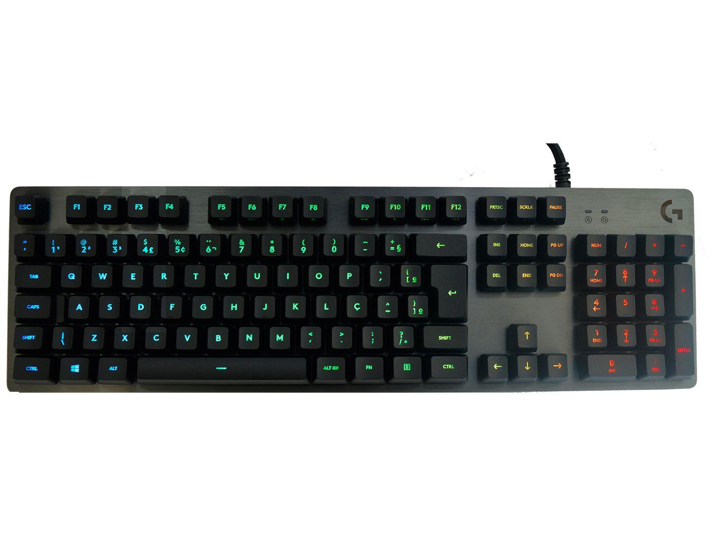 Teclado Mecânico Gamer RGB Logitech G512 Carbon