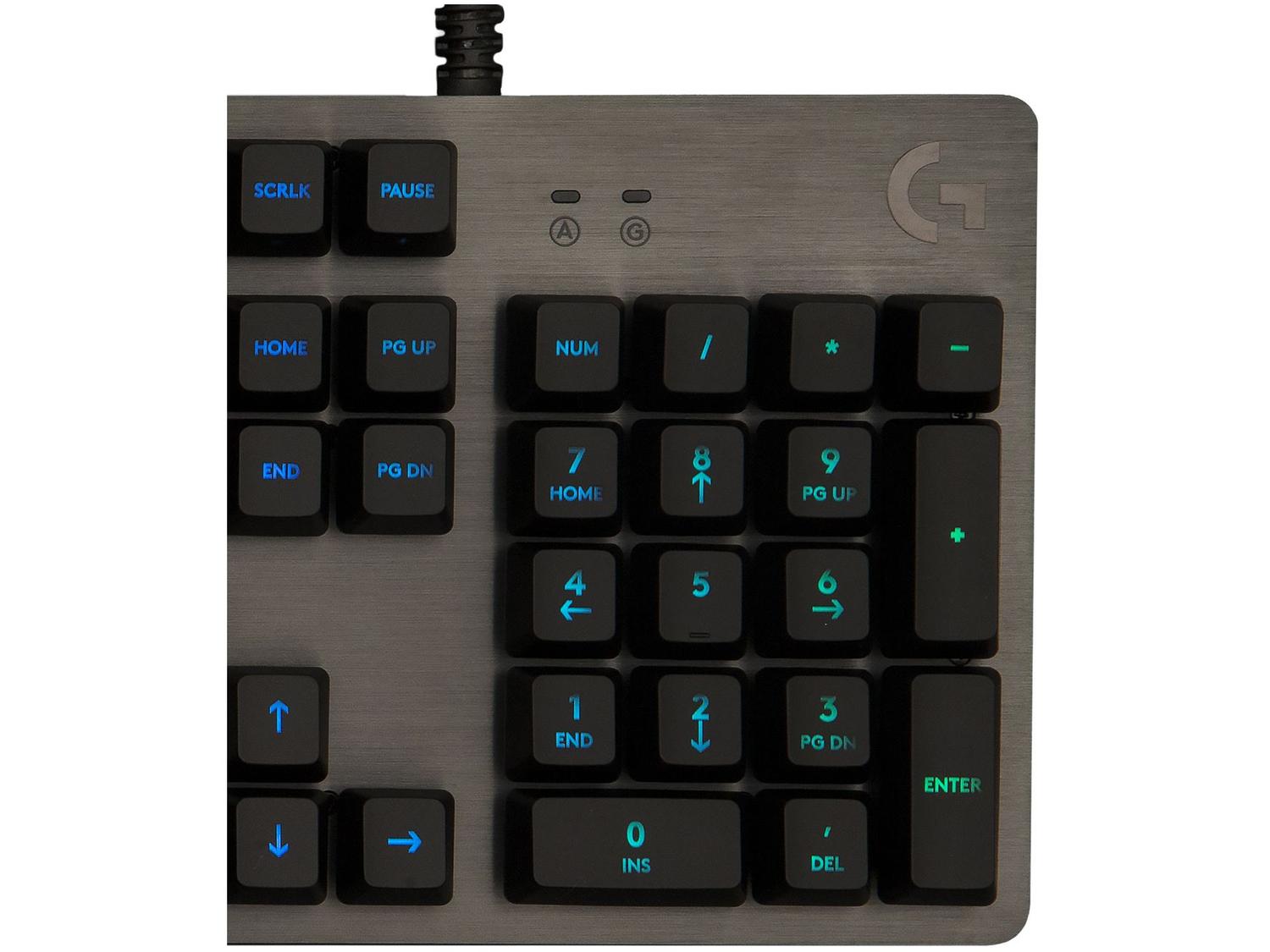 Teclado Mecânico Gamer RGB Logitech G512 Carbon