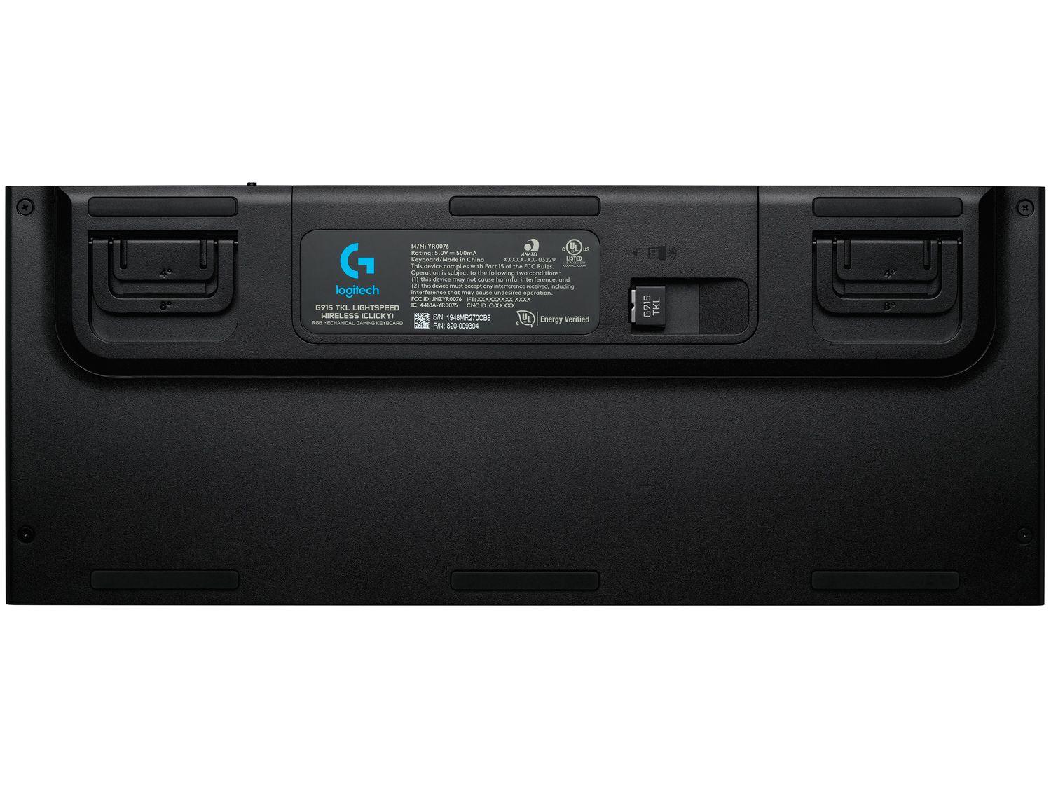 Teclado Mecânico Gamer sem Fio Logitech RGB