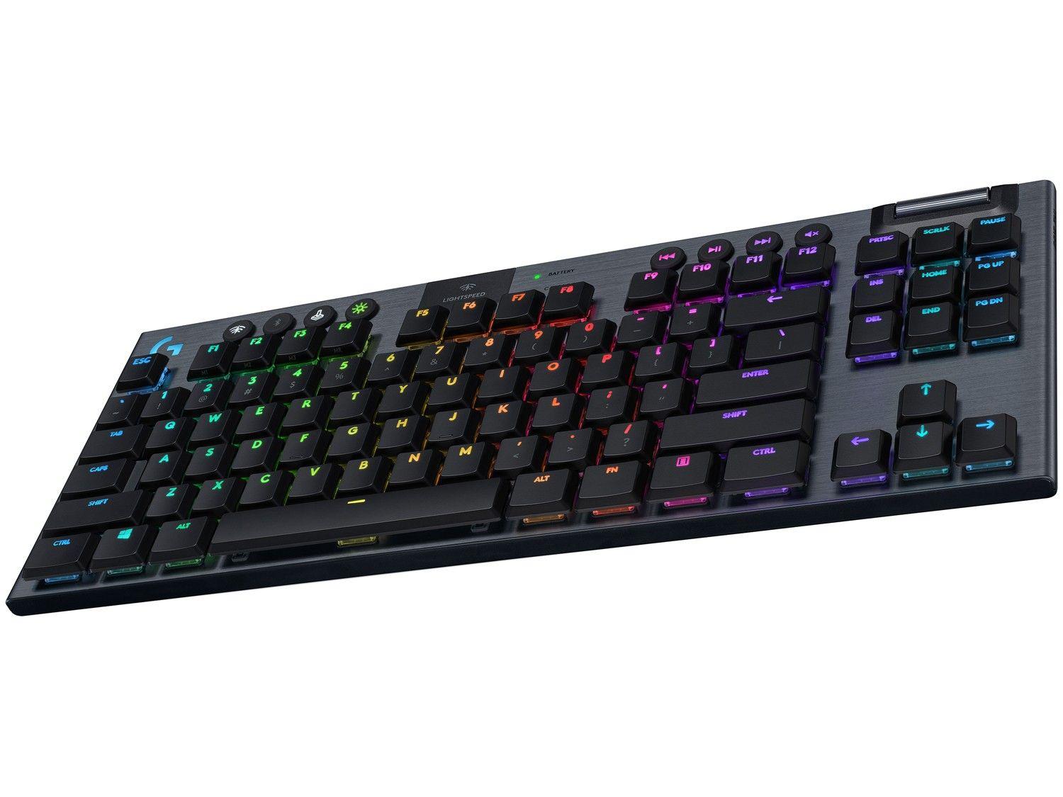 Teclado Mecânico Gamer sem Fio Logitech RGB
