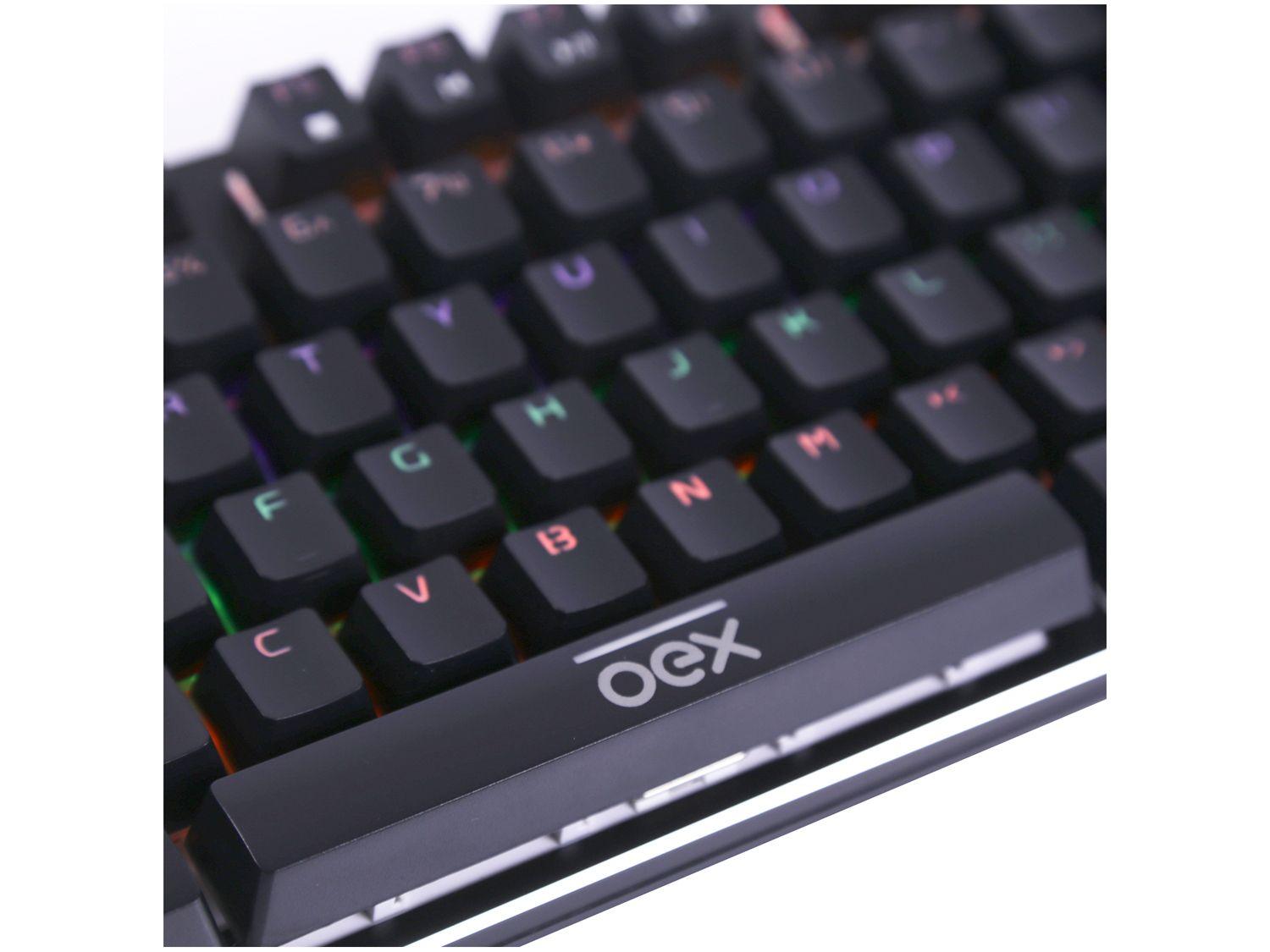 Teclado Mecânico Gamer USB OEX Game