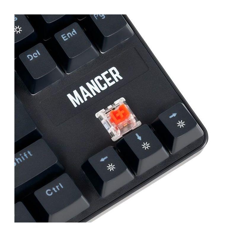 Imagem de Teclado Mecanico Mancer Shade MK3, Rainbow, Switch Huano Vermelho, Preto, MCR-SHM3-RBW01RD