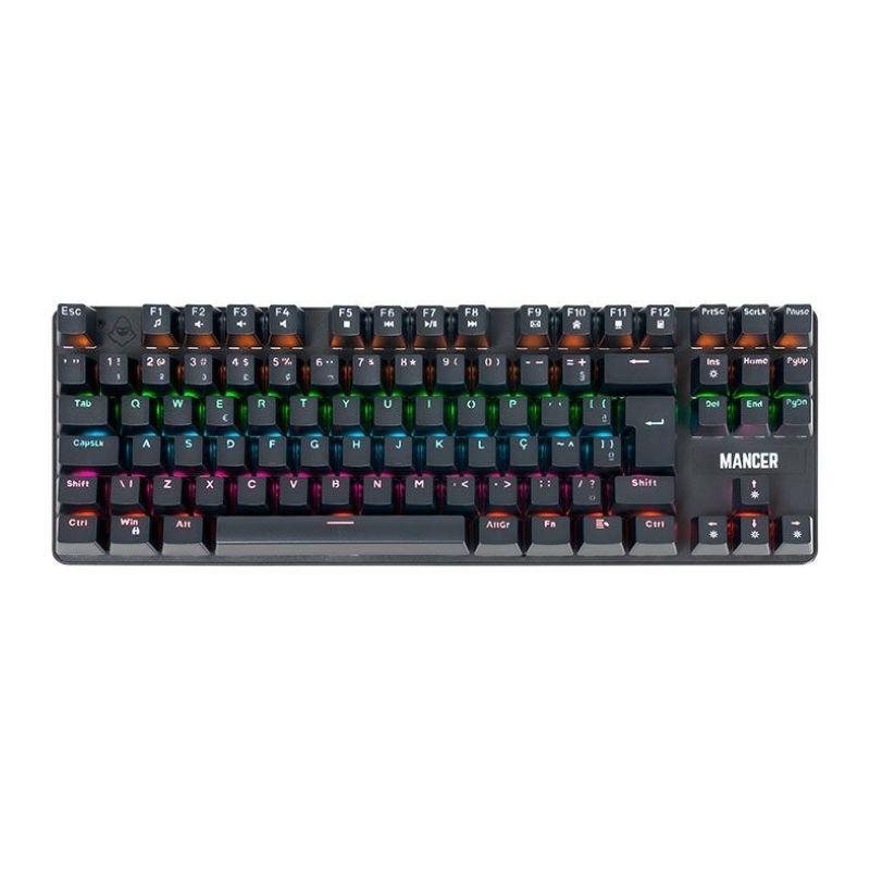 Imagem de Teclado Mecanico Mancer Shade MK3, Rainbow, Switch Huano Vermelho, Preto, MCR-SHM3-RBW01RD