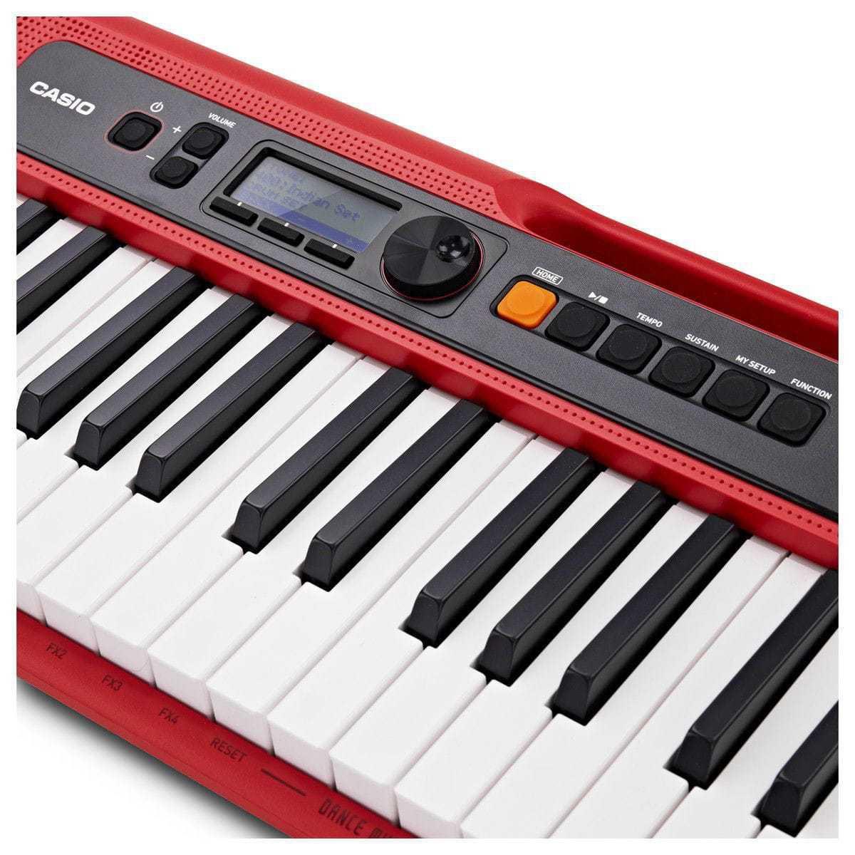 Teclado Musical CASIOTONE CTS200 CASIO Vermelho 61 Teclas Aplicativo