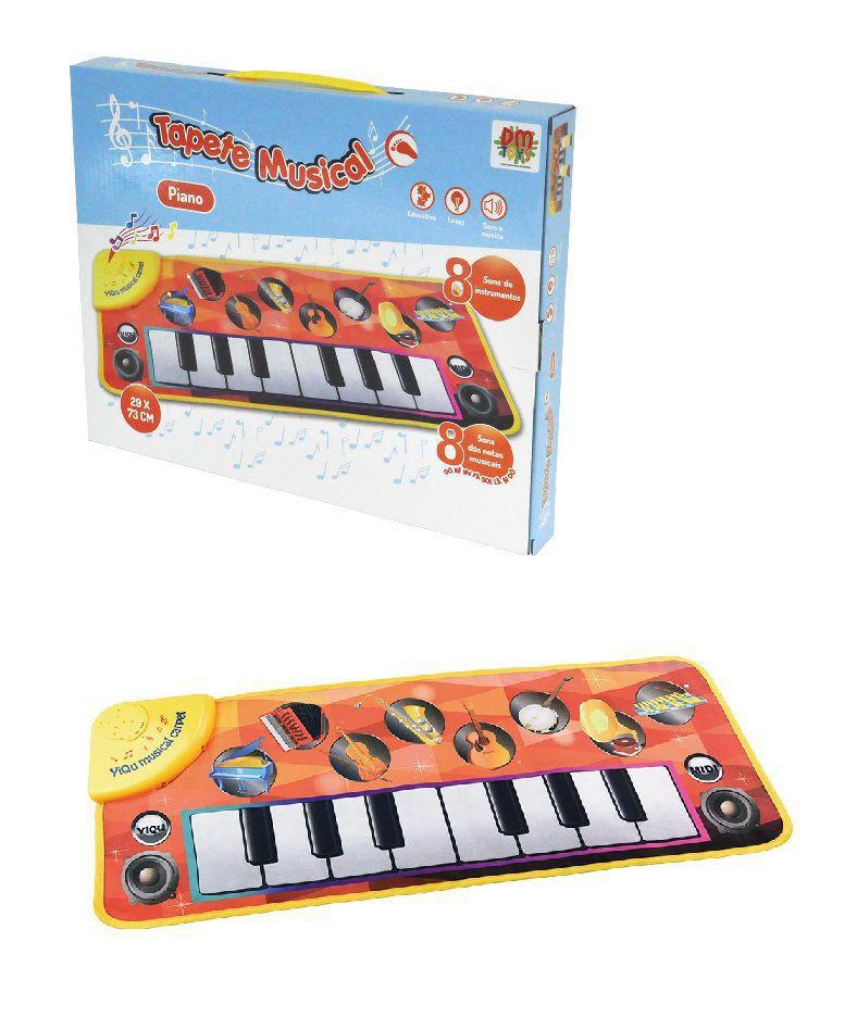 Teclado Musical Infantil Piano 8 Sons Instrumentos