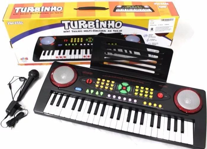 Teclado Musical Infantil Iniciantes c/ 54 Teclas + Microfone em