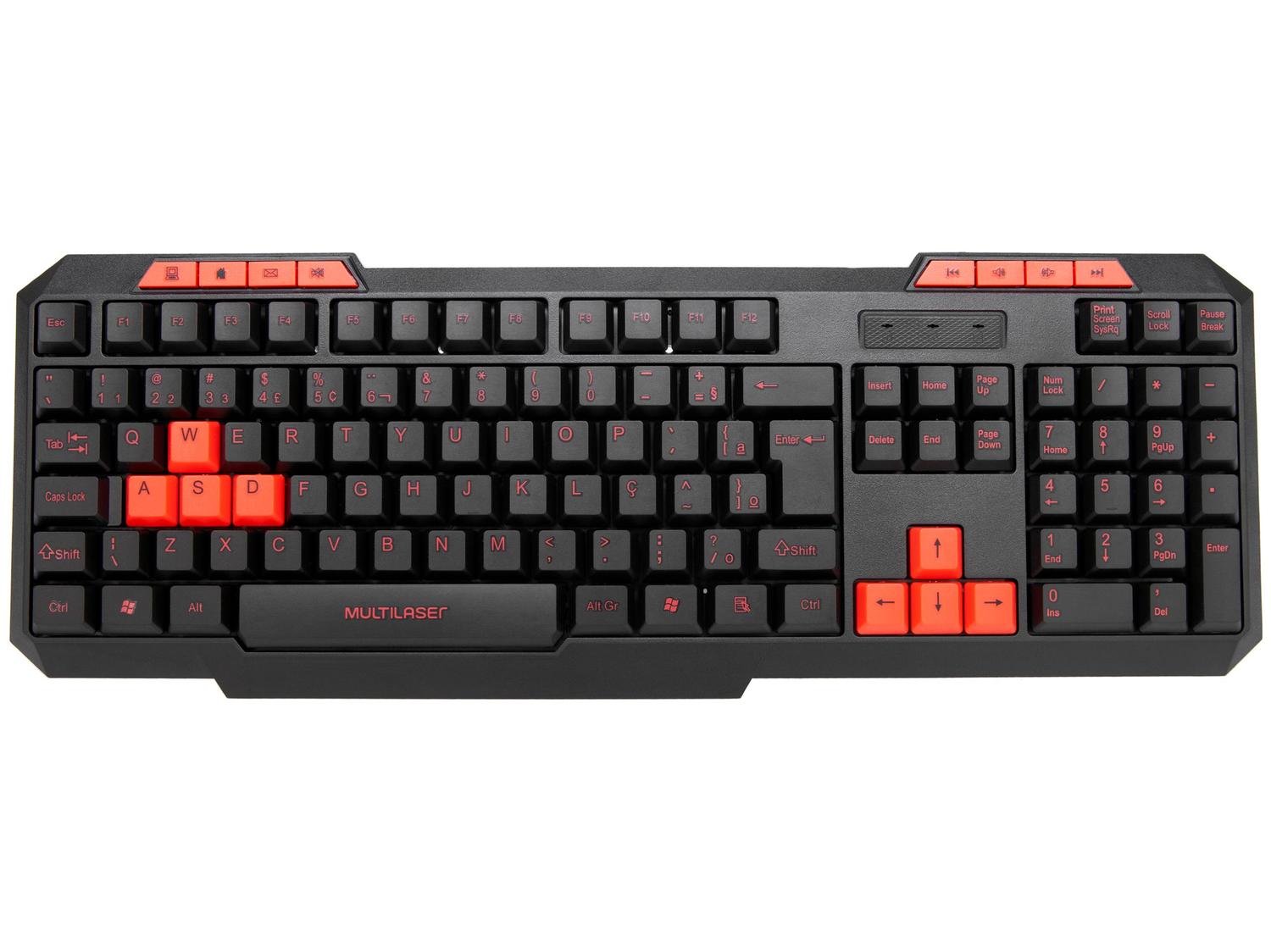 Teclado Numérico Gamer USB Multilaser Hotkeys Slim