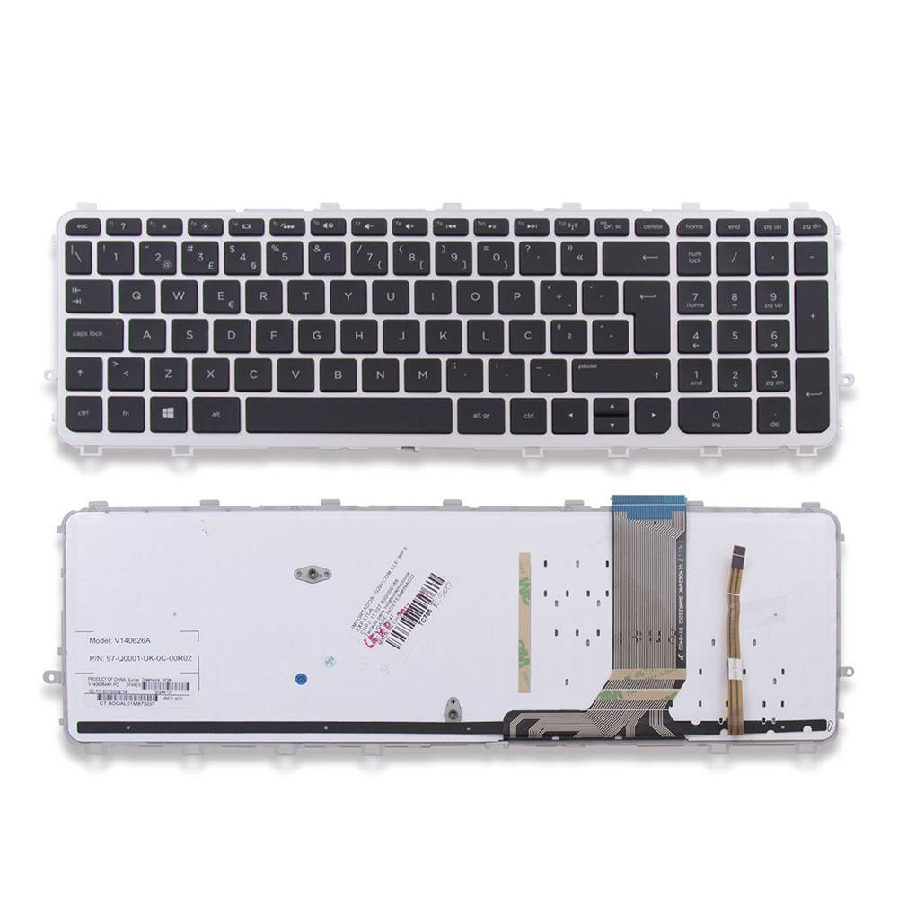 Teclado Para Notebook Hp Pavilion 17t J Preto Com C Bringit Teclado Para Notebook Magazine Luiza