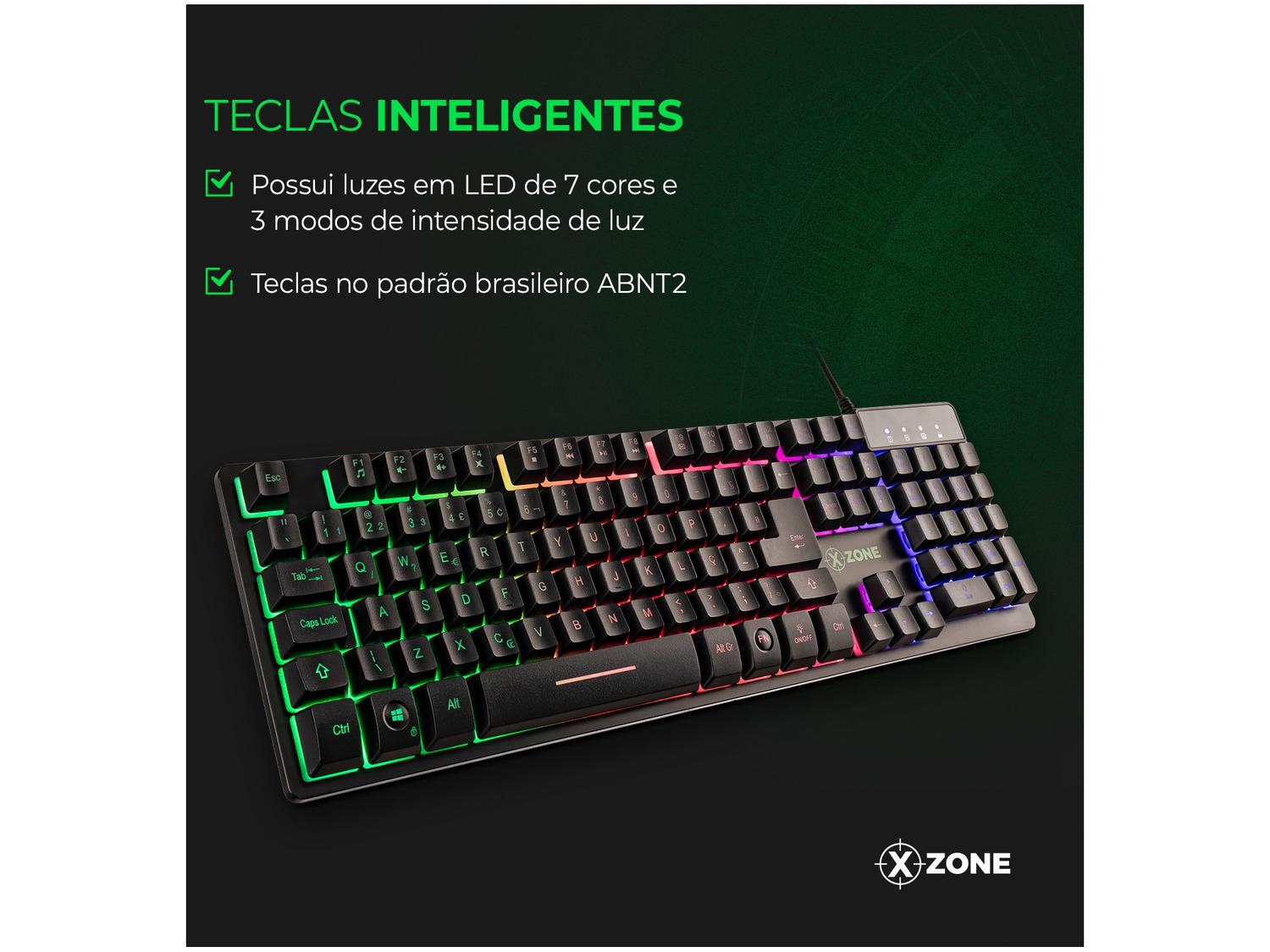Teclado Semimecânico Gamer XZONE GTS-01 USB