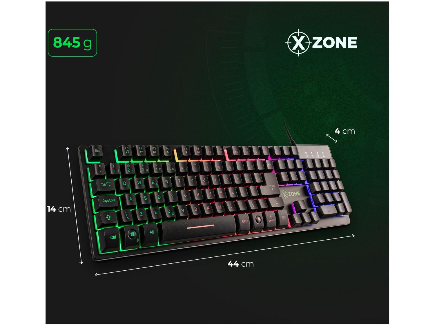 Teclado Semimecânico Gamer XZONE GTS-01 USB
