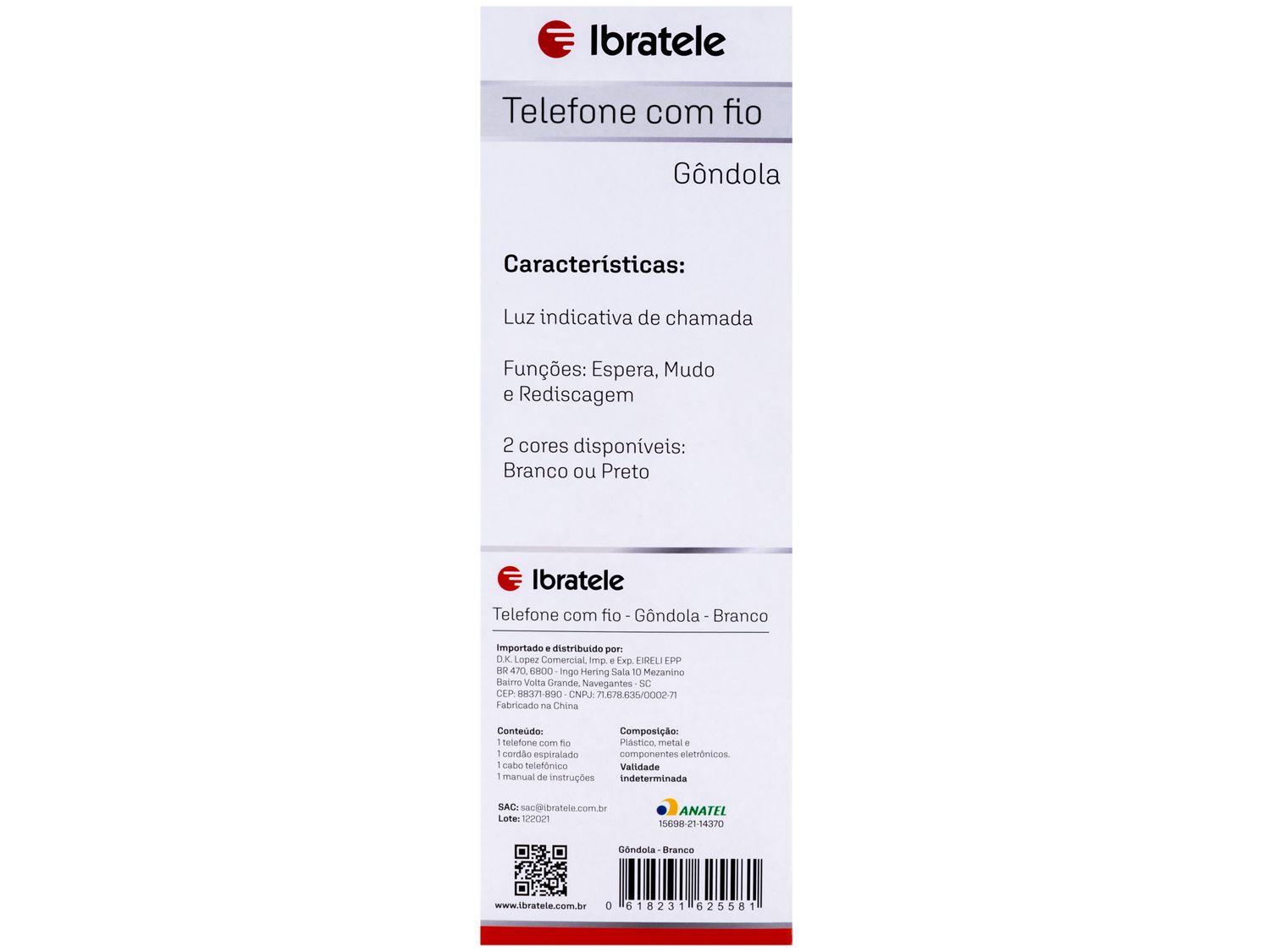 Telefone com Fio Ibratele Gôndola